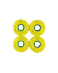 Ruedas 1LOVE BOARDS Corro 65mm 80A Amarillo