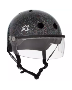 S-ONE HELMET LIFER VISOR BLACK GLOSS GLITTER - Taille - M