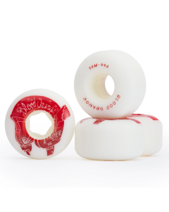 Wheels BLOOD ORANGE Street Rounded 58mm 99A White (x4)