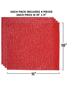 Grip tape VICIOUS 10 x 11 (x4) Rouge