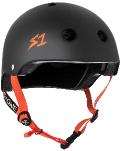 Helmet S-ONE Lifer S Black Matte Orange Straps