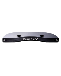Skid Plate SEISMIC Old School Square Tail 146mm Black