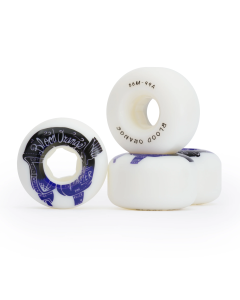 Wheels BLOOD ORANGE Street Rounded 56mm 99A White (x4)