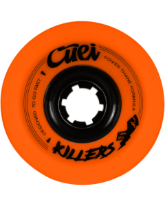 Ruedas CUEI Killers 74mm 82A Orange Negro (x4)