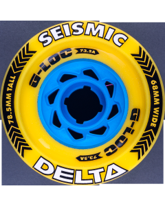 Roues SEISMIC Delta 78,5 mm 73,5A Jaune G-LOC