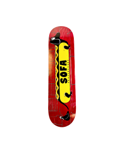 Tabla SOFA SKATEBOARDS DECK HOTDOG2 8.25 Roja 