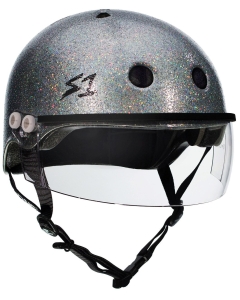 Bescherming S-ONE Helm Lifer Visor Silver Glitter - XL