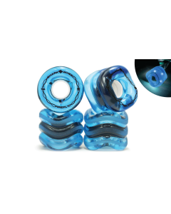 Wheels SHARK WHEEL 60MM 78A FIREFLY LIGHT UP BLUE WITH BLUE LIGHTS