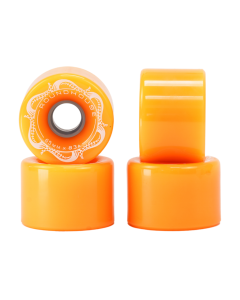 Roues CARVER Roundhouse Slick 65mm 83A Orange Glo (x4)