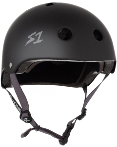 S-ONE HELMET LIFER BLACK MATTE BRIGHT GREY STRAPS - Taille - L