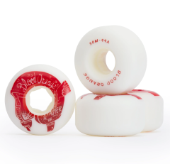Ruedas BLOOD ORANGE Street Rounded 58mm 99A Blanco (x4)