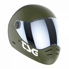 TSG HELMET PASS 2.0 SOLID COLOR (+BONUS VISOR) SATIN OLIVE