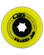 Roues CUEI Killers 74mm 80A Jaune Noir (x4)
