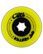 Roues CUEI Killers 74mm 80A Jaune Noir (x4)