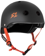 Protezioni S-ONE Helmet Lifer Black Matte Orange Straps - XL