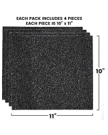 Grip tape VICIOUS 10 x 11 (x4) Schwarz
