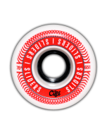 Roues CUEI Sliders 65mm 78A Blanc Rouge (x4)