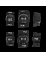 Set de protección TSG Junior Negro