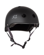 Ochrana S-ONE HELMET LIFER BLACK MATTE BRIGHT GREY STRAPS - XL