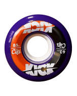 Ruote CUEI Kick 62mm 85A Viola Orange Nero (x4)