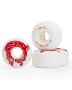 Wheels BLOOD ORANGE Street Rounded 58mm 99A White (x4)