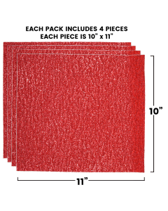 Grip tape VICIOUS 10 x 11 (x4) Rouge