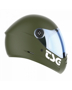 Casque TSG Pass 2.0 (+visière) XL Olive Satin