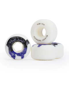 Wheels BLOOD ORANGE Street Rounded 56mm 99A White (x4)