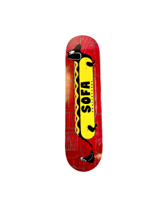 Tabla SOFA SKATEBOARDS DECK HOTDOG2 8.25 Roja 