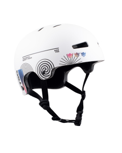 Védelem TSG HELMET EVOLUTION GRAPHIC DESIGN WHITE BOARD-CAST - L/XL