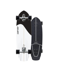 Surfskate CARVER Black Tip 32.5'' - C7