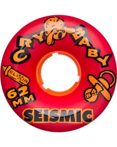 Roues SEISMIC Cry Baby 62mm 84A Opaque Rouge Elixir