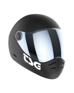 Casque TSG Pass 2.0 (+visière) M Black Satin