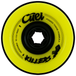 koła CUEI Killers 74mm 80A żółty czarny (x4)