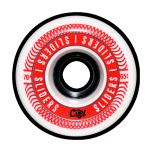Ruote CUEI Sliders 65mm 78A Bianco Rosso (x4)